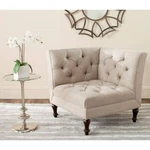Safavieh Jack Tufted Corner Chair Beige Used. Price: $85.00.