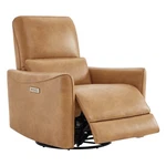 Chita Swivel Glider Power Recliner,faux Leather Nursery Chair, Fsc Certified New. Price: $649.99.