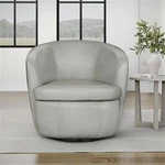 Maklaine Steamboat Ice All Italian Leather Swivel Club Chair New. Price: $566.24.