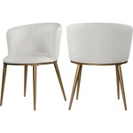Meridian Furniture Skylar White Vegan Leather Dining Chair (set Of 2) New. Price: $302.36.