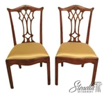 L46619: Pair Maitland Smith Model 4031-187 Mahogany Dining Room Chairs New. Price: $1195.00.