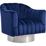 Meridian Furniture Farrah Navy Velvet Swivel Accent Chair New. Price: $554.99.