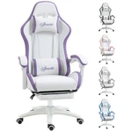 Vinsetto Gaming Chair, Recliner With Pu Leather, 360 Swivel, Footrest & Lumbar New. Price: $163.58.