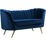 Meridian Furniture Margo Navy Velvet Loveseat New. Price: $810.48.