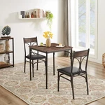 Vecelo 3PCS Room Kitchen Table And Pu Cushion Chair Small Space Dining Set For 2 New. Price: $133.99.