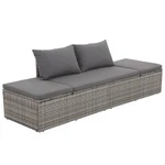Patio Bed, Outdoor Lounge Washable Cushions & Poly Rattan Frame Vidaxl New. Price: $238.99.