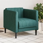 Bowery Hill Contemporary Single Sofa Chair Dark Green Polyester New. Price: $164.34.