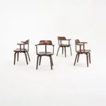 1951 Set Of 4 Walter Gropius And Ben Thompson Bauhaus W199 Arm Chairs For Thonet Used. Price: $12000.00.