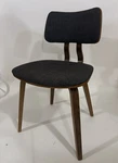Armen Living Jaguar Modern Wood & Fabric Dining Chair Walnut/charcoal Used. Price: $95.00.