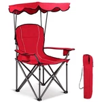 Gymax Folding Camping Chair W/ Canopy, Cup Holder, Carry Bag - 265LBS Capacity New. Price: $78.20.