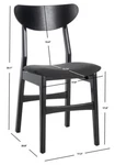 Safavieh Lucca Retro Dining Chair, Reduced Price 2172739487 DCH1001J-SET2 Open. Price: $120.00.