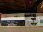 Mainstays Desk Chair Black Pneumatic Adjustable Seat Height Dual Caster Wheels New. Price: $25.00.