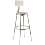 National Public Seating 6224HB Round Stool,adjustable LEGS,GRAY,38"H 8CV69 New. Price: $145.17.