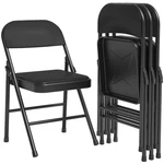 Garvee 4PC Folding Chairs Pu Upholstered 350LBS Metal Frame For Dining/camp New. Price: $82.99.