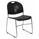 Flash Furniture Stack Chair,chrome FRAME,BLK,800 Lb. RUT-188-BK-CHR-GG New. Price: $84.23.