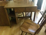 1/2 Vintage 1960S Ethan Allen Desk/chair Nutmeg Maple (model 10-4533P/6002) Used. Price: $499.00.