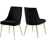 Meridian Furniture Karina Black Velvet Dining Chair (set Of 2) New. Price: $308.80.