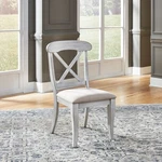 Liberty Furniture Ocean Isle Uph X Back Side Chair (rta) - Set Of 2 White New. Price: $299.99.