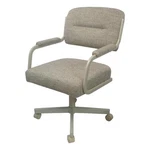 Tobias Designs 38" Swivel Metal & Fabric Dining Chair Hemsath Driftwood Beige New. Price: $339.40.