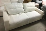 Pottery Barn Pb Comfort Square Arm Sofa Couch Knife Edge Cushions Poly Regular Open. Price: $1039.99.