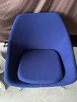 2018 Pearson Lloyd & Allermuir Open Blue Maharam Nautical Fabric Lounge Chair Used. Price: $500.00.
