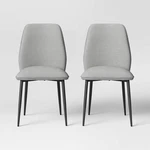 2PK Candelaria Upholstered Dining Chairs Beige - Project 62 Open. Price: $100.29.