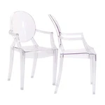 Modway Casper 18.5" Polycarbonate Plastic Dining Armchairs Clear (set Of 2) New. Price: $220.07.