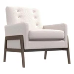 Pemberly Row Modern Tight Back Fabric Upholstered Lounge Chair In Beige New. Price: $355.99.