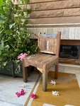 Wooden Hand Carved Chair, Reclaimed Cozy Home Decor Beautiful Used. Price: $144.47.