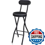 Thyle 1 Pcs 27.5 Inch Folding Bar Stool Backrest Tall Foldable Chair New. Price: $147.98.