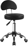 Rolling Stool With Mid Back Height Adjustable Chair Pu Leather Swivel New. Price: $77.92.