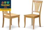 Avc-oak-w Avon Dining Room Slat Back Wood Seat Chairs, Set Of 2, New. Price: $233.99.