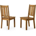 Bhg Bankston Armless Wood Dining Chairs Set Of 2 Honey Furniture Seat Kitchen New. Price: $145.98.