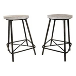 Carolina Classics Illona 24" Counter Height Stool Driftwood/iron Set Of New. Price: $89.89.
