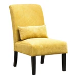 Roundhill Pisano Fabric Armless Contemporary Accent Chair W/ Kidney Pillow New. Price: $148.69.