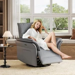 Power Recliner Chair, 270 Swivel Rocking Glider With Usb Charging Port, Pu Leat New. Price: $633.99.
