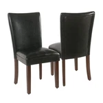 Homepop Parsons Upholstered Accent Dining Chair, Set Of 2, Black Faux Leather New. Price: $158.90.