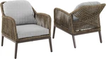 Haven 2-PIECE Wicker Outdoor Chair Set With Stylish Light Gray Cushions New. Price: $565.99.