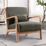Ebello Mid Century Modern Accent With Wood Frame Lounge Reading Armchair New. Price: $111.59.