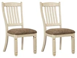 Signature Design By Ashley Bolanburg 20" Upholstered Dining Room Chair, Set New. Price: $271.99.