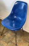 Authentic Herman Miller Eames Fiberglass Shell Chair - Ultramarine Blue 2017 Used. Price: $160.00.