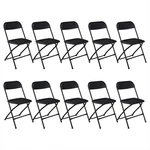 Ktaxon 10 Pack Commercial Plastic Folding Chairs Stackable Wedding Party New. Price: $156.00.