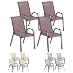 Outsunny Set Of 4 Patio Dining Chairs, Stackable Outdoor New. Price: $96.99.