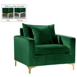 Meridian Furniture Naomi Velvet Accent Chair In Green New. Price: $414.74.