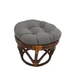 Rattan Footstool With Twill Cushion New. Price: $70.08.