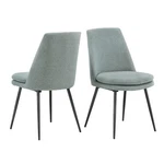 Inspire Q 2PK Jolana Dining Chairs Blue Chenille Fabric/black Legs Open. Price: $175.94.
