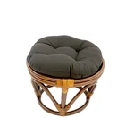 Rattan Footstool With Twill Cushion New. Price: $69.88.