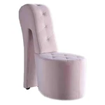 Best Master Furniture Tristram 19" Velvet High Heel Shoe Chair Pink New. Price: $274.46.