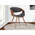 Armen Living Butterfly Modern Fabric Dining Chair Walnut And Charcoal New. Price: $210.30.