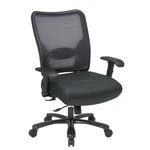 Big And Tall Back & Leather Seat Ergonomic Office Chair In Black New. Price: $498.99.
